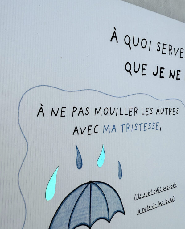 " Les larmes que je ne pleure pas " A3 - édition limitée – Image 4